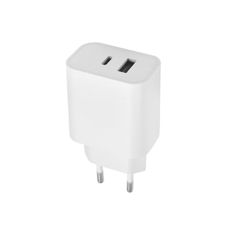 Maxlife MXTC-06 PD QC lādētājs 1x USB-C 1x USB 20W balts