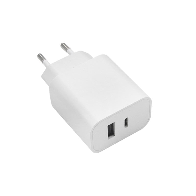 Maxlife MXTC-06 PD QC lādētājs 1x USB-C 1x USB 20W balts