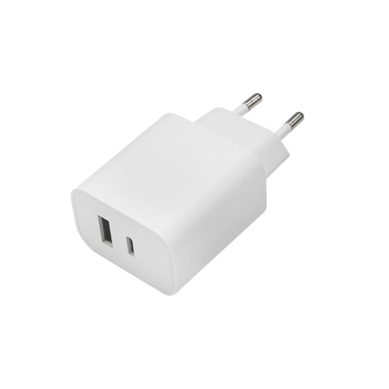 Maxlife MXTC-06 PD QC lādētājs 1x USB-C 1x USB 20W balts