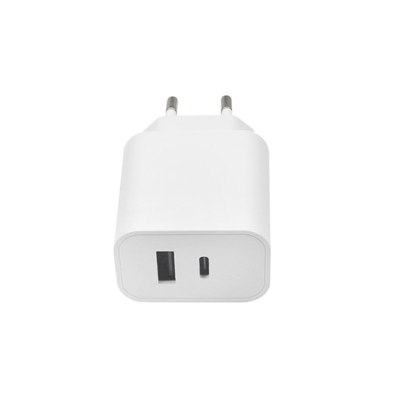 Maxlife MXTC-06 PD QC lādētājs 1x USB-C 1x USB 20W balts