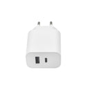 Maxlife MXTC-06 PD QC lādētājs 1x USB-C 1x USB 20W balts