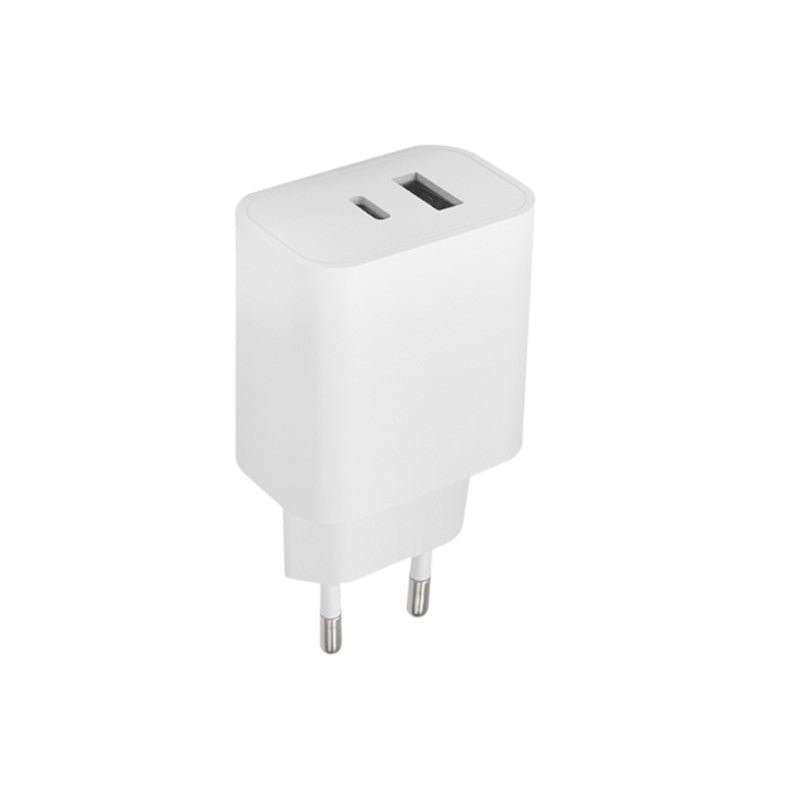 Maxlife MXTC-06 PD QC lādētājs 1x USB-C 1x USB 20W balts
