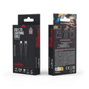 Maxlife MXUC-08 cable USB-C - Lightning 1.0 m 27W black nylon 