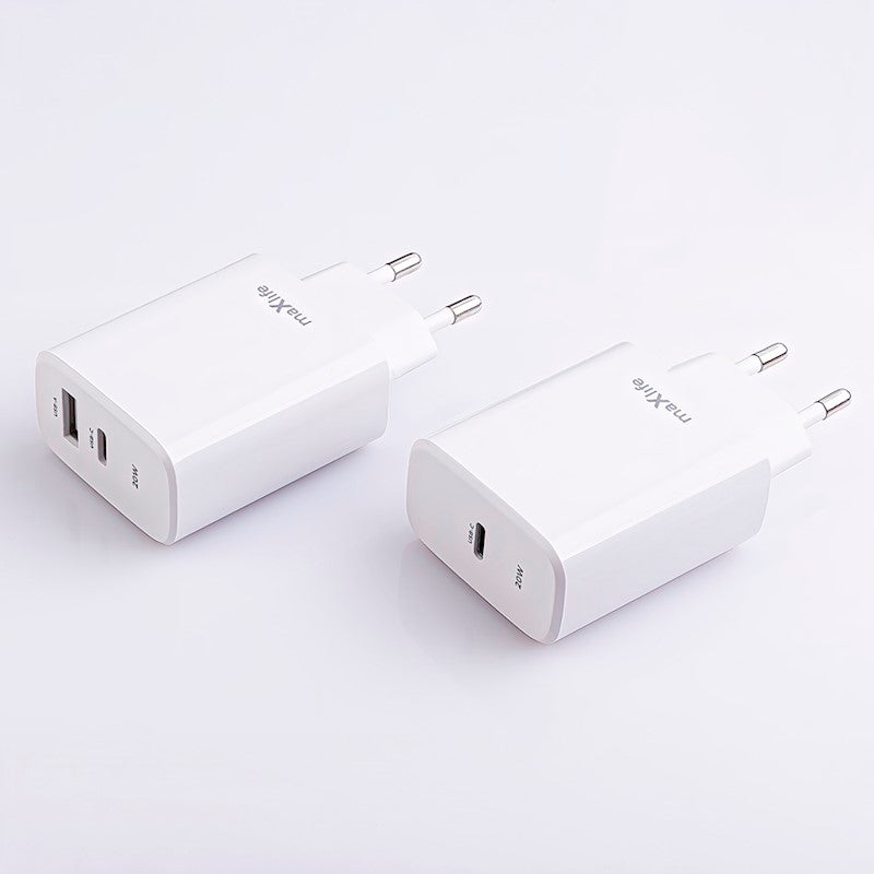 Maxlife MXTC-10-20C PD QC lādētājs 1x USB-C 20W, balts