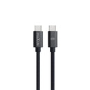 Maxlife MXUC-12 USB-C – USB-C kabelis 1,0 m, 60 W, melns
