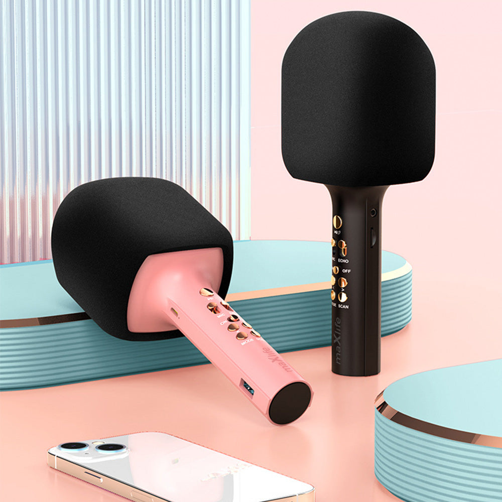 Maxlife Bluetooth mikrofons ar iebūvētu skaļruni MXBM-600, rozā