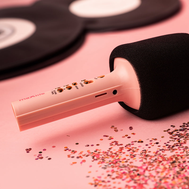 Maxlife Bluetooth mikrofons ar iebūvētu skaļruni MXBM-600, rozā
