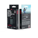 Ārējais akumulators Maxlife MXPB-06, 10000 mAh, 22,5 W, PD/QC, ar iebūvētiem kabeļiem, melns