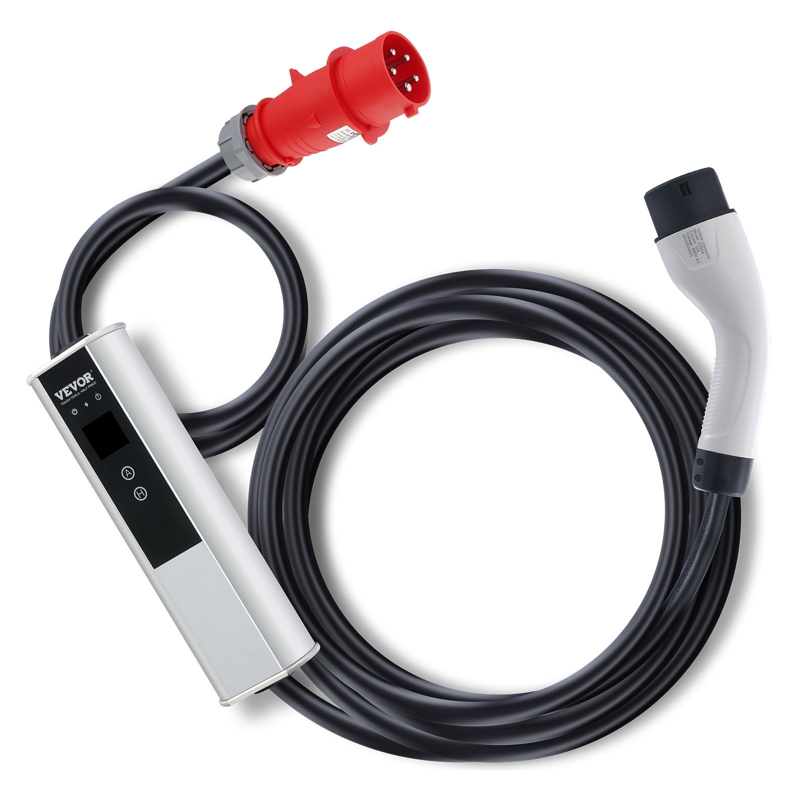 Портативное зарядное устройство VEVOR, тип 2, кабель для зарядки EV 32A CEE 32 7,5 м 230V/400V