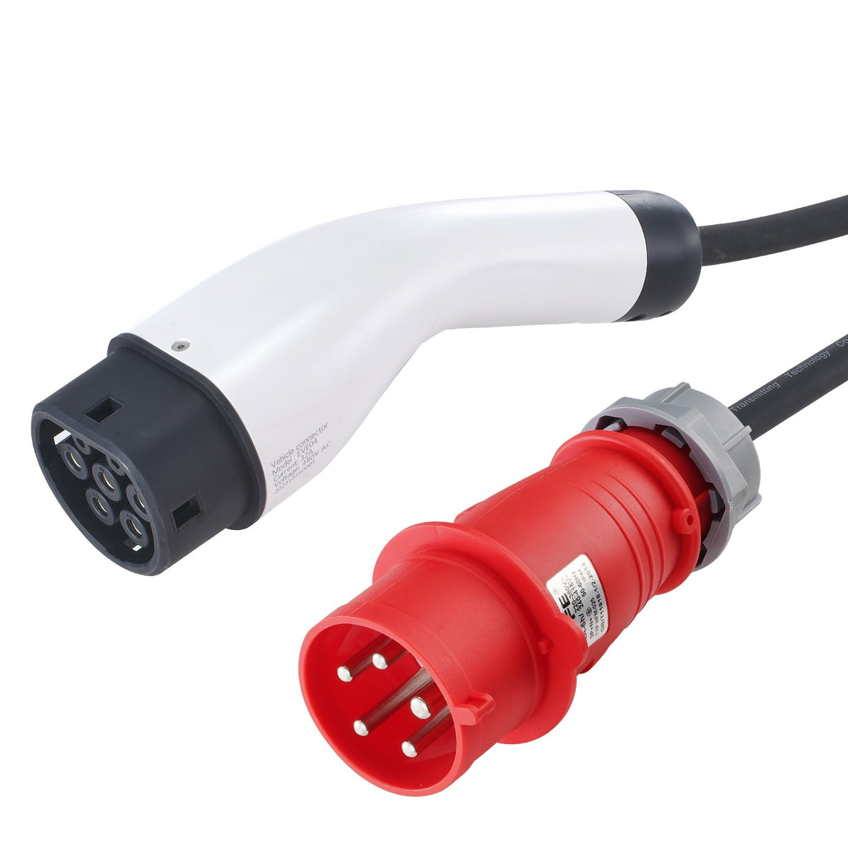 Портативное зарядное устройство VEVOR, тип 2, кабель для зарядки EV 32A CEE 32 7,5 м 230V/400V