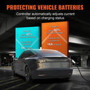 VEVOR pārnēsājamais EV lādētājs, Type 2, 16A, 3.7kW, elektrisko transportlīdzekļu lādētājs ar 8,5 m uzlādes kabeli, CEE 7/7 spraudni, IEC 62196, mājas EV uzlādes stacija ar uzglabāšanas somu un kabeļa turētāju, IP66.