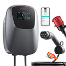 VEVOR 11 kW trīsfāžu elektroautomobiļu uzlādes stacija ar Type 2 savienotāju, CEE 16 A, 400 V, lietotnes vadību, digitālo displeju un IP65