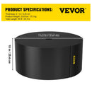 VEVOR dārza apmale 24,4 m garums, 25,4 cm dziļums, pārstrādāta HDPE elastīga dārza apmales lenta, ainavu, zāliena un dārza malu veidošanai, aizsardzībai pret nezāļu un sakņu izplatīšanos, melna