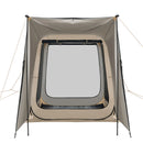 VEVOR sietveida lapene-telts SUV aizmugures durvīm, 183 × 183 × 220 cm, uznirstoša telts 4–6 personām, pārnēsājama nojume ar sieta sāniem un pārnēsāšanas somu, piemērota auto kempingam, dārzam un āra aktivitātēm, bēša