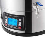30L VEVOR elektriskā alus brūvēšanas sistēma, 200–2500W, 25–100°C, ar auto/manuālo režīmu, taimeri, cirkulācijas sūkni un receptes atmiņu, 220V