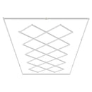 VEVOR kvadrātveida LED garāžas apgaismojums, 88 000 lm, 14 sekciju spilgts apgaismojums auto detaļu darbnīcām, 4840 x 2433 x 42 mm, auksti balta gaisma 6500K