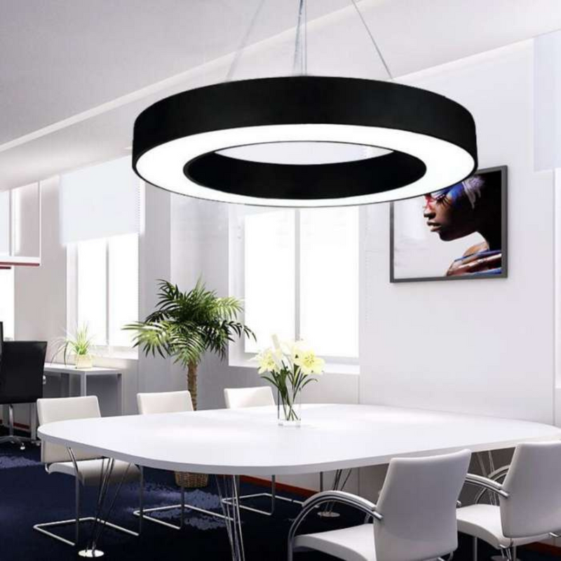 Apaļš LED Griestu Panelis Melns 400mm 30W (3600Lm) Ar Tālvadības Pulti Un Aplikāciju