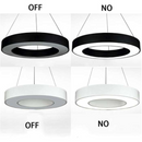 Apaļš LED Griestu Panelis Melns 400mm 30W (3600Lm) Ar Tālvadības Pulti Un Aplikāciju