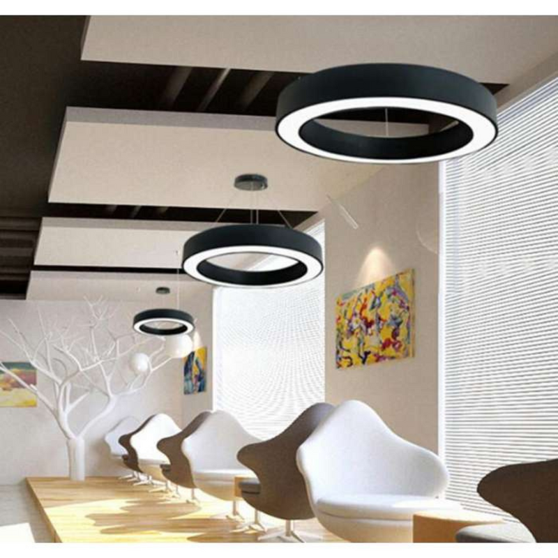 Apaļš LED Griestu Panelis Melns 400mm 30W (3600Lm) Ar Tālvadības Pulti Un Aplikāciju