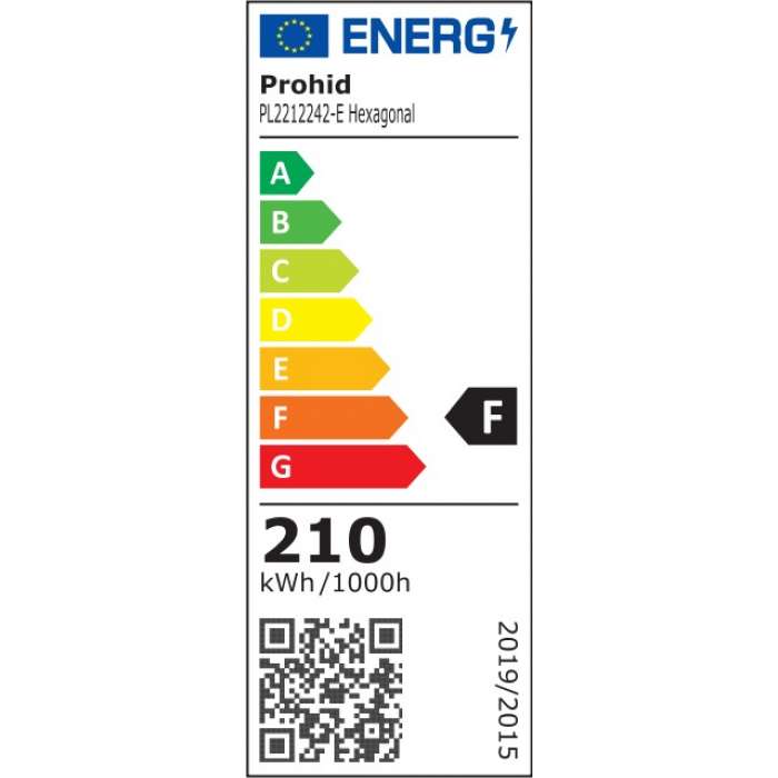 Kuusnurkne LED laepaneel must 800mm 96W (11500Lm) koos kaugjuhtimispuldi ja APP-ga