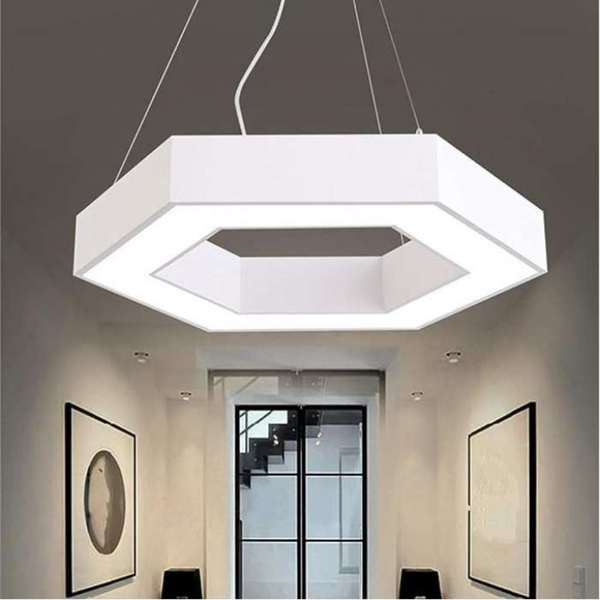 Sešstūrains (Hexagonal) LED Griestu Panelis Balts 400mm 30W (3600Lm) Ar Tālvadības Pulti Un Aplikācija