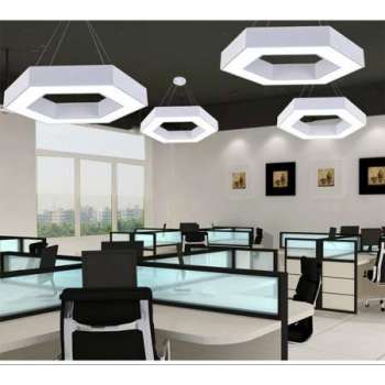 Hexagonal LED Ceiling Panel White 600mm 52W (6200Lm) With Remote Control And Application