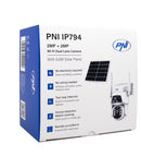 Камера видеонаблюдения PNI IP794 с Wi-Fi, PTZ, двумя объективами 2Мп + 2Мп, солнечной панелью 5,5Вт, аккумулятором 8000мАч.