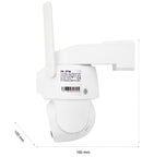 Камера видеонаблюдения PNI IP794 с Wi-Fi, PTZ, двумя объективами 2Мп + 2Мп, солнечной панелью 5,5Вт, аккумулятором 8000мАч.