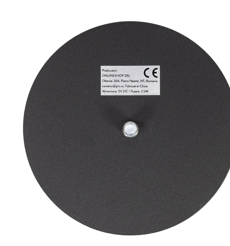 PNI LED desk lamp, 2.5 W, 1200 mAh battery, USB-C charging, 150 lm, warm white 3000 K, black