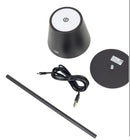 PNI LED desk lamp, 2.5 W, 1200 mAh battery, USB-C charging, 150 lm, warm white 3000 K, black