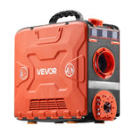 VEVOR 8 kW pārnēsājams dīzeļdegvielas gaisa sildītājs ar 12 V barošanu, integrētu konstrukciju, Bluetooth lietotnes vadību, tālvadības pulti un LCD ekrānu, 4,5 L degvielas tvertni, piemērots automašīnām, busiem, kemperiem un garāžām