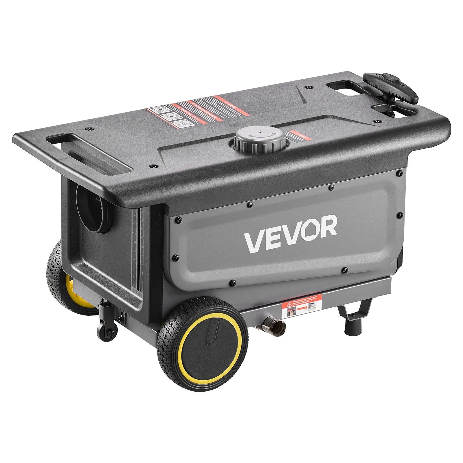 VEVOR portatīvais dīzeļsildītājs 8 kW, DC 12V ar Bluetooth lietotni, tālvadības pulti un LCD ekrānu, integrētā konstrukcija ar ratiņu dizainu un 5 L degvielas tvertni kravas auto, furgoniem, kemperiem un treileriem