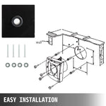 VEVOR 12 collu industriālais ventilācijas izplūdes ventilators ar metāla asiālo dizainu (300MM/12 collas)