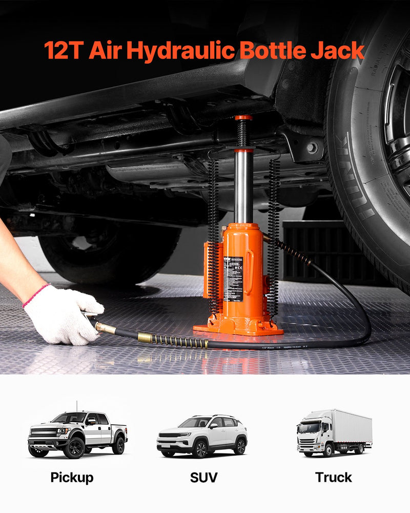 VEVOR пневматический гидравлический домкрат 12 тонн, ручной ручной насос машина для ремонта автомобилей
