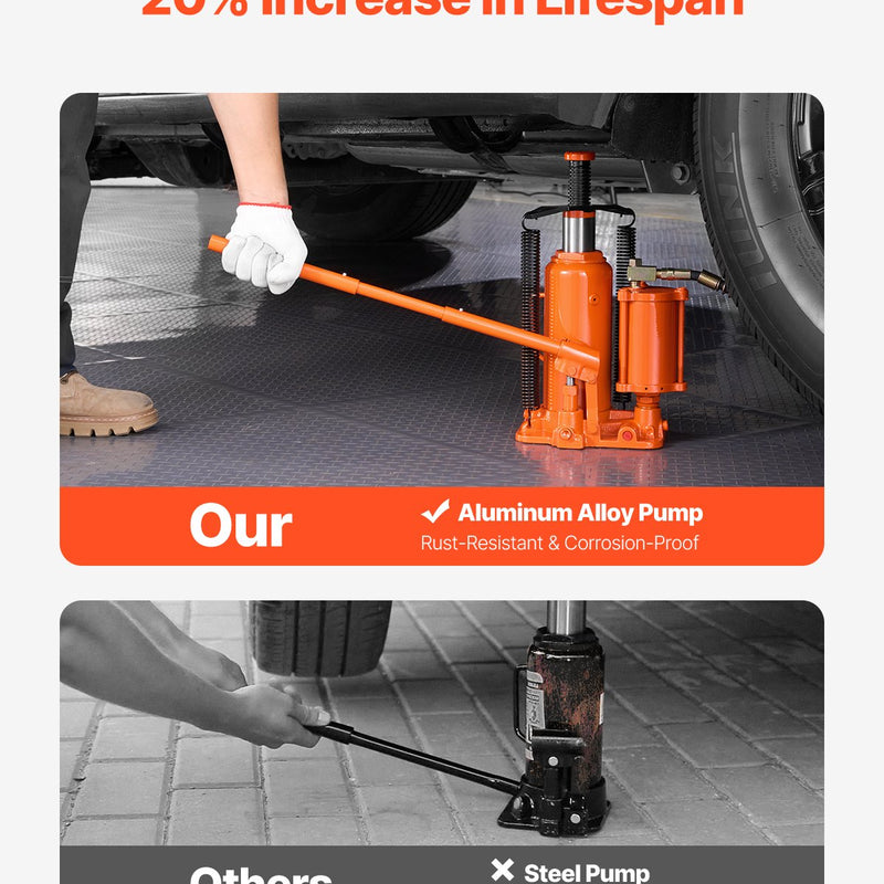 VEVOR пневматический гидравлический домкрат 12 тонн, ручной ручной насос машина для ремонта автомобилей