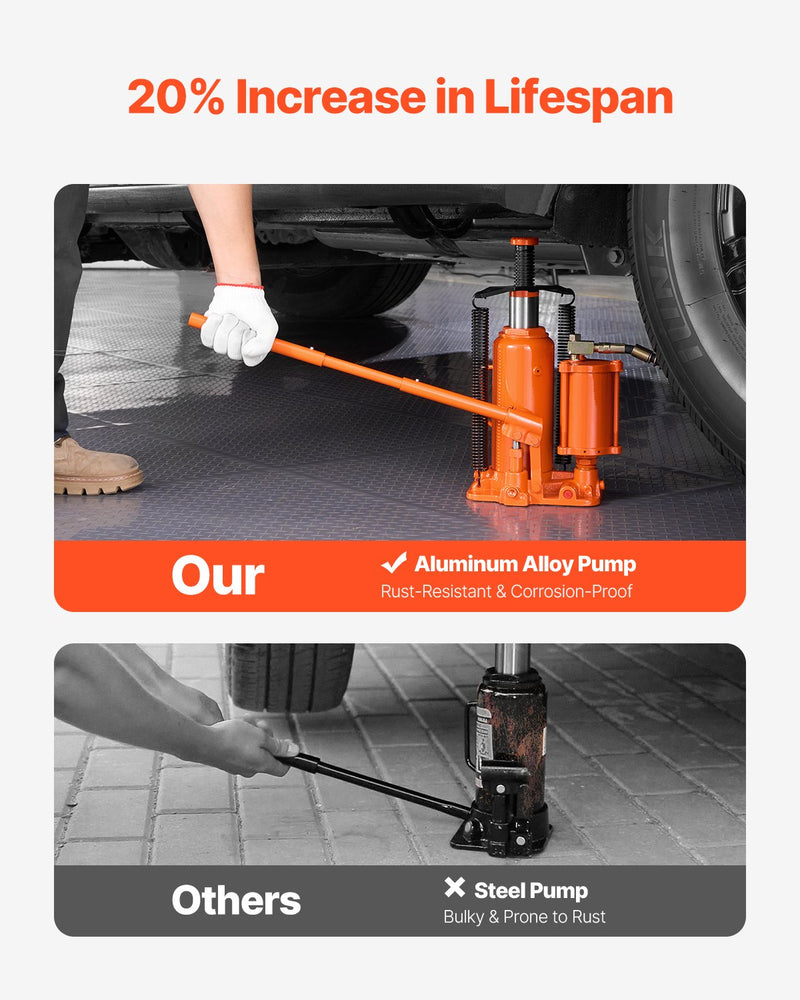 VEVOR пневматический гидравлический домкрат 12 тонн, ручной ручной насос машина для ремонта автомобилей