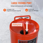 VEVOR 37,9 l smilšu strūklas iekārta, 4,1–7,6 bar, ar 2 uzgaļiem un 228,6 cm šļūteni