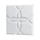 VEVOR 3D sienas paneļi, 33 gab., PVC minimālisma ziedu dizaina flīzes, 300 × 300 mm, kopējais pārklājums 3,0 m², akcenta sienas dekors interjeram griestiem, guļamistabai, viesistabai un spēļu telpai, matēti baltā krāsā