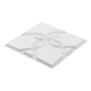 VEVOR 3D sienas paneļi, 33 gab., PVC minimālisma ziedu dizaina flīzes, 300 × 300 mm, kopējais pārklājums 3,0 m², akcenta sienas dekors interjeram griestiem, guļamistabai, viesistabai un spēļu telpai, matēti baltā krāsā