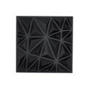 VEVOR 3D sienas paneļi, 33 gab., PVC minimālisma romba dizaina flīzes, 300 × 300 mm, kopējais pārklājums 3 m², akcenta sienas dekors interjeram griestiem, guļamistabai, viesistabai un spēļu telpai, matēti melnā krāsā