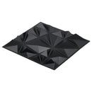 VEVOR 3D sienas paneļi, 33 gab., PVC minimālisma romba dizaina flīzes, 300 × 300 mm, kopējais pārklājums 3 m², akcenta sienas dekors interjeram griestiem, guļamistabai, viesistabai un spēļu telpai, matēti melnā krāsā