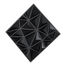VEVOR 3D sienas paneļi, 33 gab., PVC minimālisma romba dizaina flīzes, 300 × 300 mm, kopējais pārklājums 3 m², akcenta sienas dekors interjeram griestiem, guļamistabai, viesistabai un spēļu telpai, matēti melnā krāsā