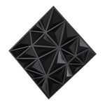 VEVOR 3D sienas paneļi, 33 gab., PVC minimālisma romba dizaina flīzes, 300 × 300 mm, kopējais pārklājums 3 m², akcenta sienas dekors interjeram griestiem, guļamistabai, viesistabai un spēļu telpai, matēti melnā krāsā