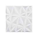 VEVOR 3D sienas paneļi, 33 gab., 300 × 300 mm PVC moderni mākslinieciskie minimālisma romba flīžu paneļi, kopējais pārklājums 3 m², akcenta sienas paneļi interjera dekoram griestiem, guļamistabai, viesistabai un spēļu istabai, matēti baltā krāsā