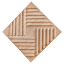 VEVOR 3D sienas paneļi, 12 gab., PVC minimālisma dizaina flīzes, 500 × 500 mm, kopējais pārklājums 3,0 m², akcenta sienas dekors interjeram griestiem, guļamistabai, viesistabai un spēļu telpai, gaiša koka tonī