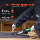 VEVOR Karstā Gaisa Līmēšanas Rīks 1600W PVC TPO Vinila Siltuma Pistole un 5 Piederumi