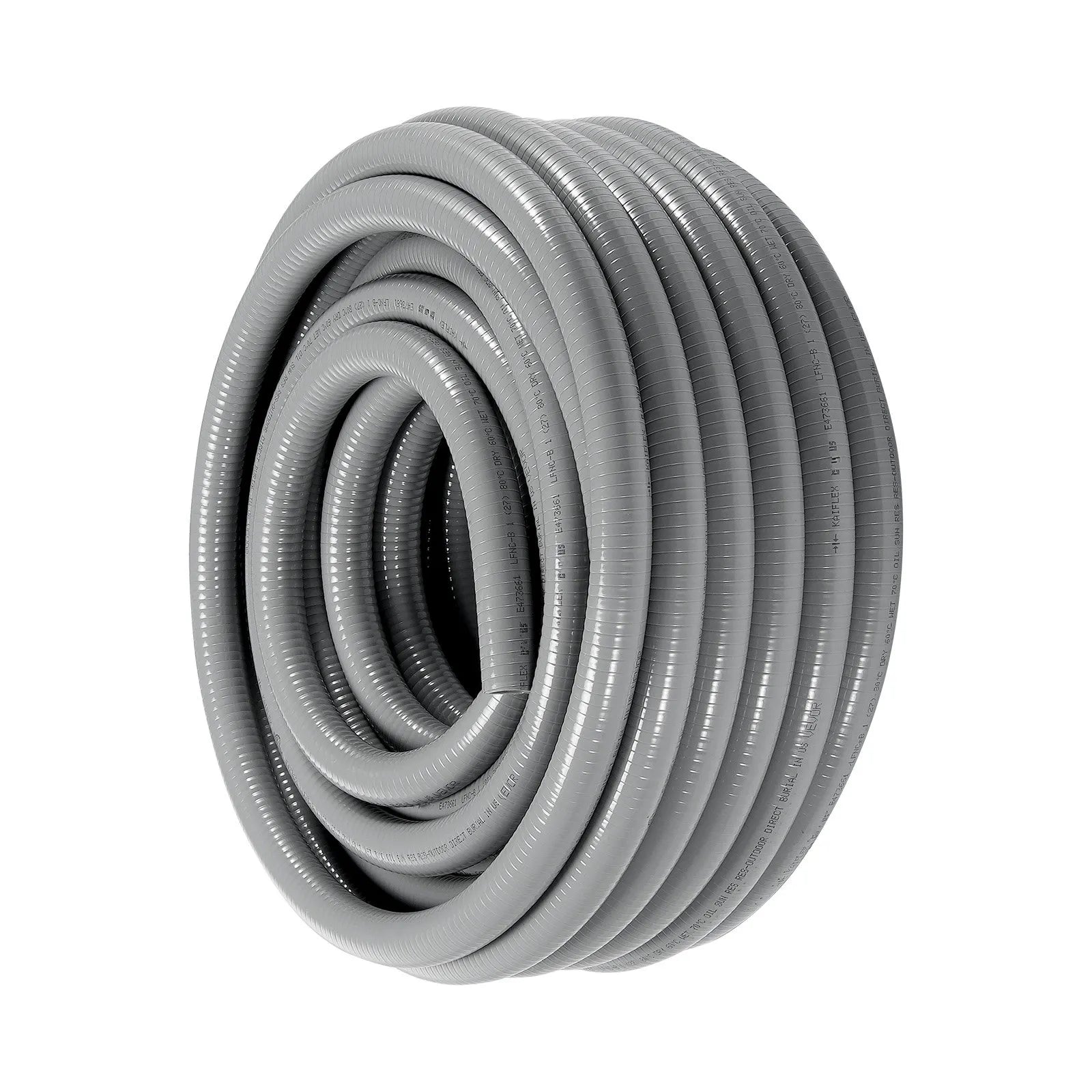 Flexible liquid-resistant non-metallic PVC hose Ø 12,7 mm, 30,5 m