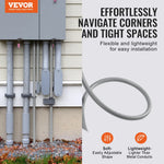 Flexible liquid-resistant non-metallic PVC hose Ø 12,7 mm, 30,5 m