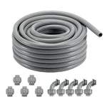 Flexible liquid-resistant non-metallic PVC hose Ø 12,7 mm, 30,5 m
