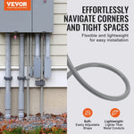 VEVOR šķidrumizturīga elastīga PVC vada aizsargšļūtene Ø 19 mm, 30,5 m